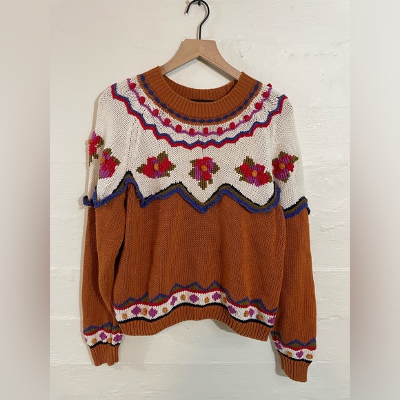WOMENS REBECCA STONE VINTAGE‎ SWEATER SIZE LARGE - Picture 1 of 11